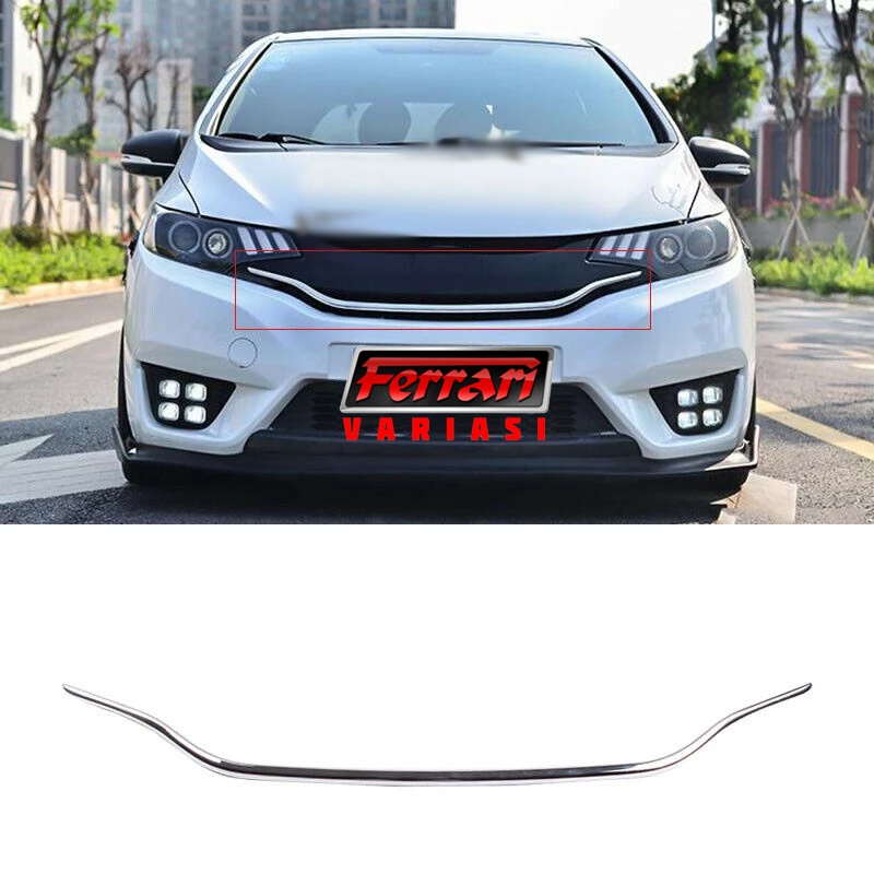 List grill tengah chrome mobil honda jazz 2014 ferrari variasi