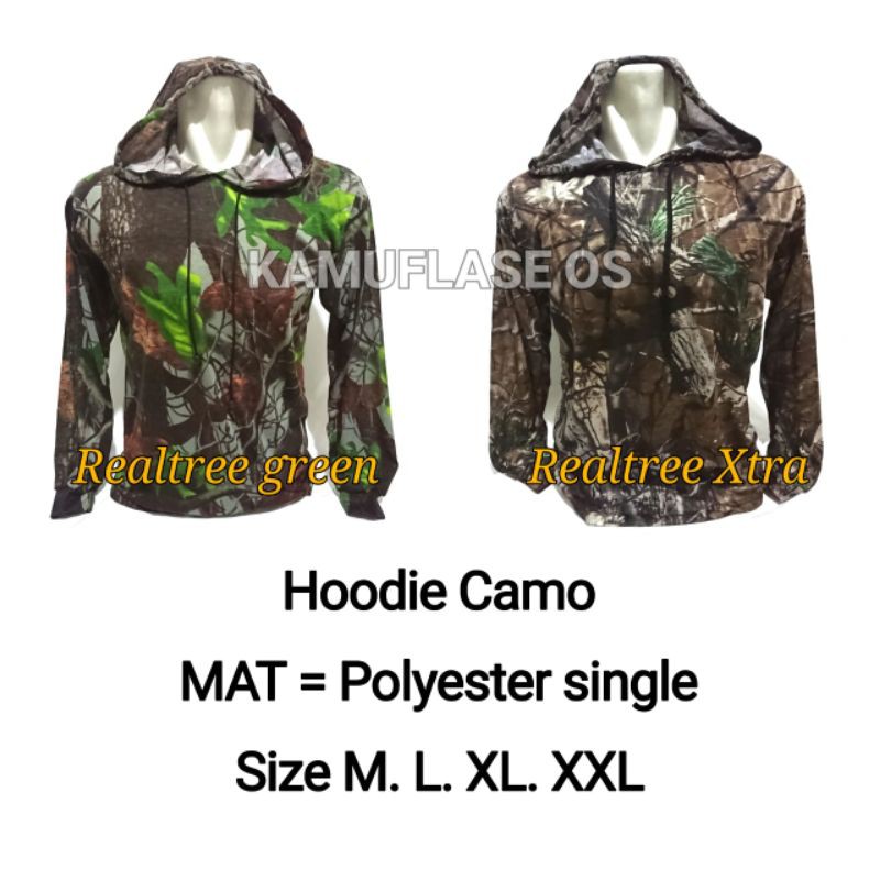 KAOS HOODIE CAMO PANJANG HODIE KAMUFLASE PERBAKIN ~Hodie PE SINGLE