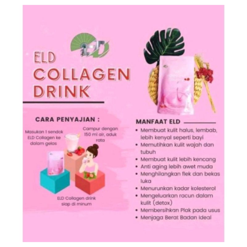 

ELD COLAGEN MINUMAN Ampuh penurun BB & Penambah BB ,BONUS Kulit sehat Ternutrisi