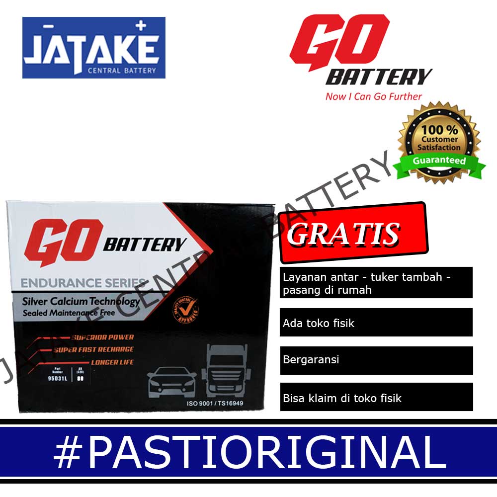 Aki Kering 95D31L GO BATTERY