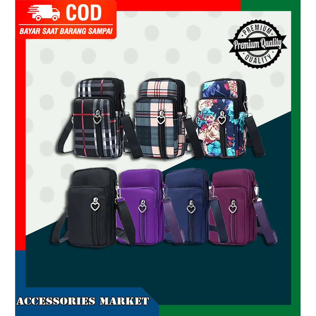 Tas Slempang Kecil HP Wanita Import  Fashionable Multifungsi