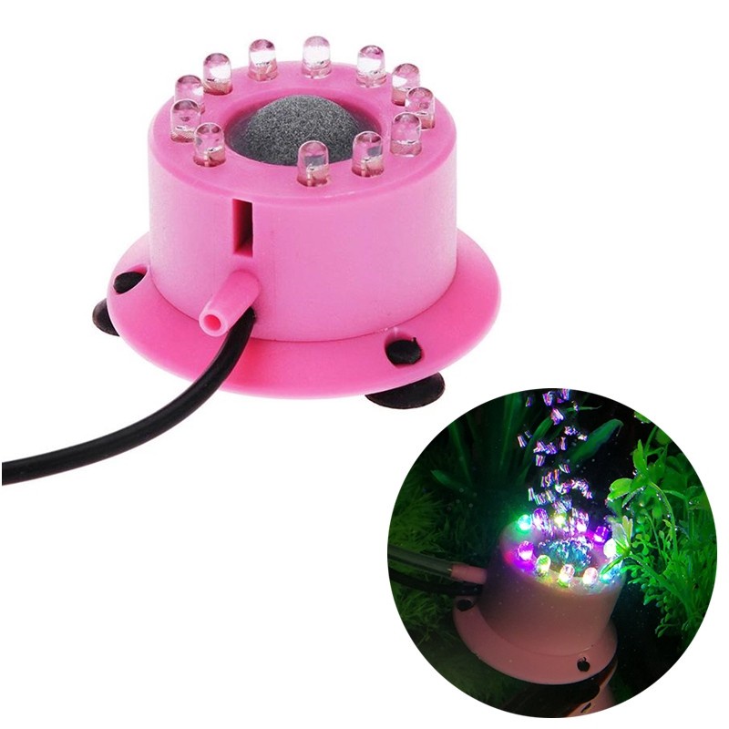 HORISEA PINK HLED 004 MINI COLORFUL BUBBLE LAMP LAMPU AQUARIUM