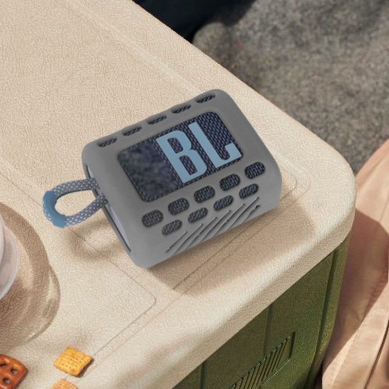 Case Pelindung Bahan Silikon Dengan Carabiner Untuk Speaker Bluetooth Jbl Go 3