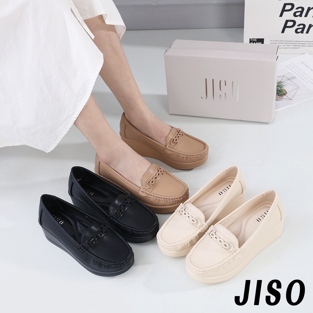 JISO RYONA LOLI-25 Sepatu Wedges Kerja Wanita 6cm Import Premium