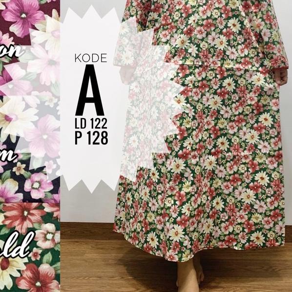 Longdress Daster Lengan Panjang Katun Jepang Lokal Pretty Girl Busui Bumil