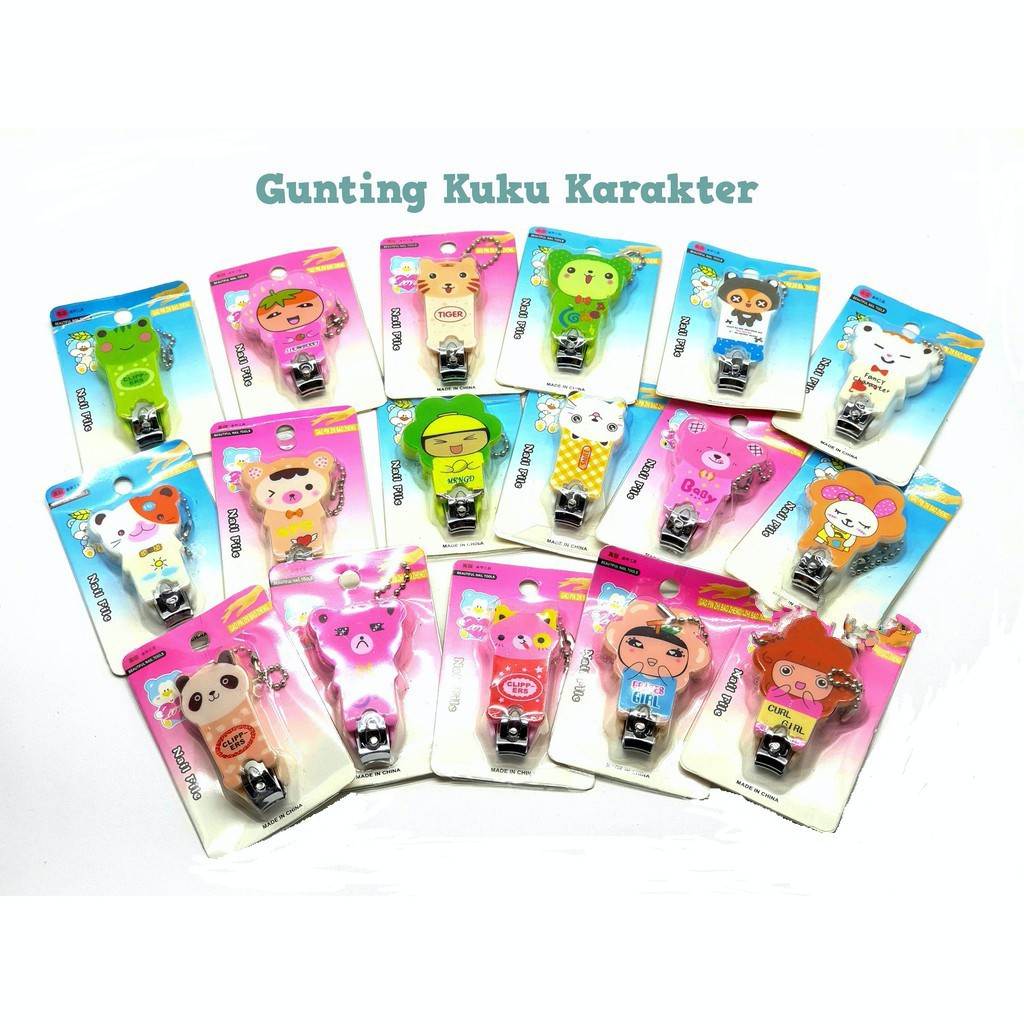 Gunting kuku KARAKTER - Cartoon Nail Clipper - Gunting Kuku Lucu