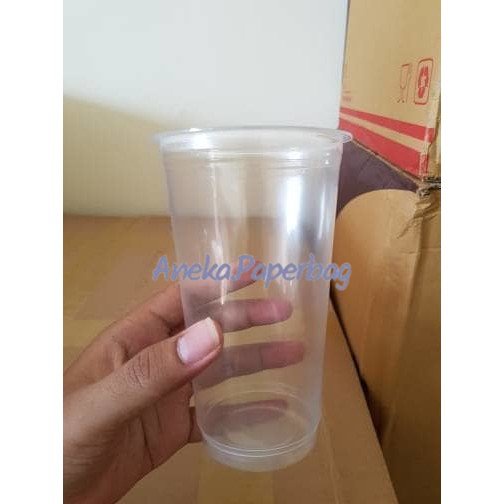 Cup PP 22oz Polycup Tanpa Tutup / Gelas Plastik PP 22oz MIN 100PCS Best Seller