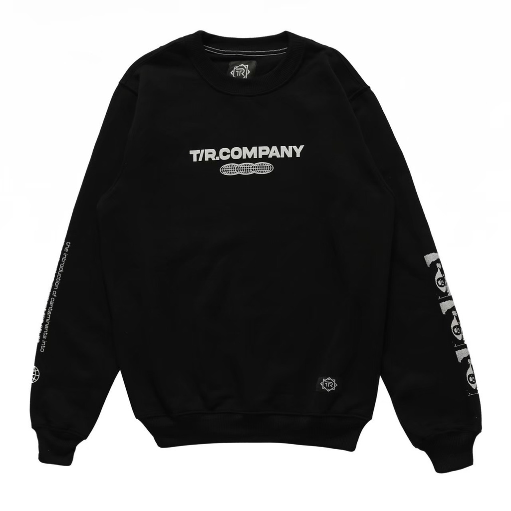 SWEATSHIRT PRIA WANITA HITAM TR CLOTHING - CREWNECK UNISEX - CN INSOMNIA TERLARIR - COD - Jaket Swea
