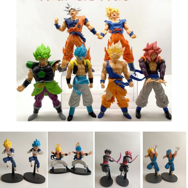 Figure Dragon Ball Goku  Super Saiya Gogeta Broly Set 6