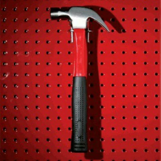 Pegboard 60x60 cm ACPerfora Red