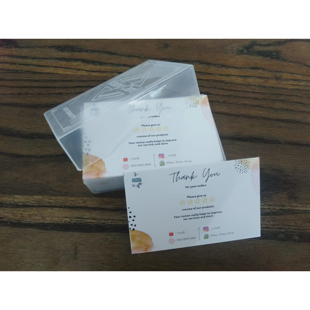 

THANKS CARD OLSHOP 100pcs