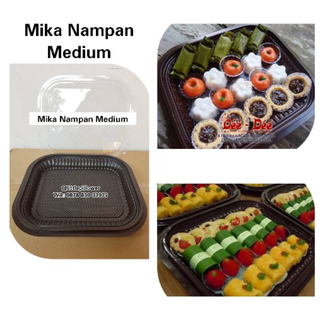 (ISI 10PCS) Mika Nampan Medium/Mika nampan kue/Kotak Kue/Mika Nampan Sedang