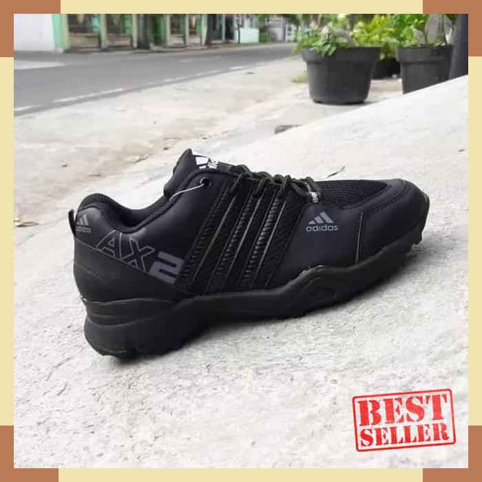 Sepatu Fitness Jogging Pria Cowo Adidas Terrex AX 2 Murah Berkualitas - Hitam- 39