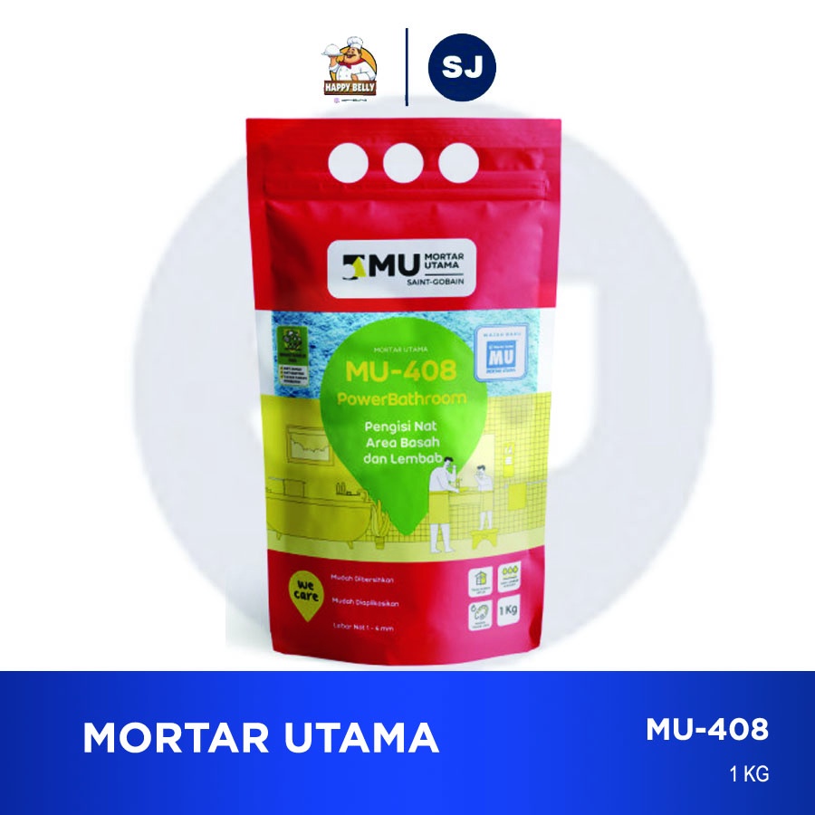 Jual MU-408 PB PENGISI NAT KERAMIK AREA LEMBAB 1 KG ALL COLOUR | Shopee ...