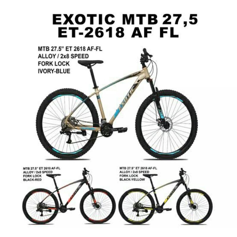 Sepeda Gunung / MTB 27.5 Exotic 2618 AF FL