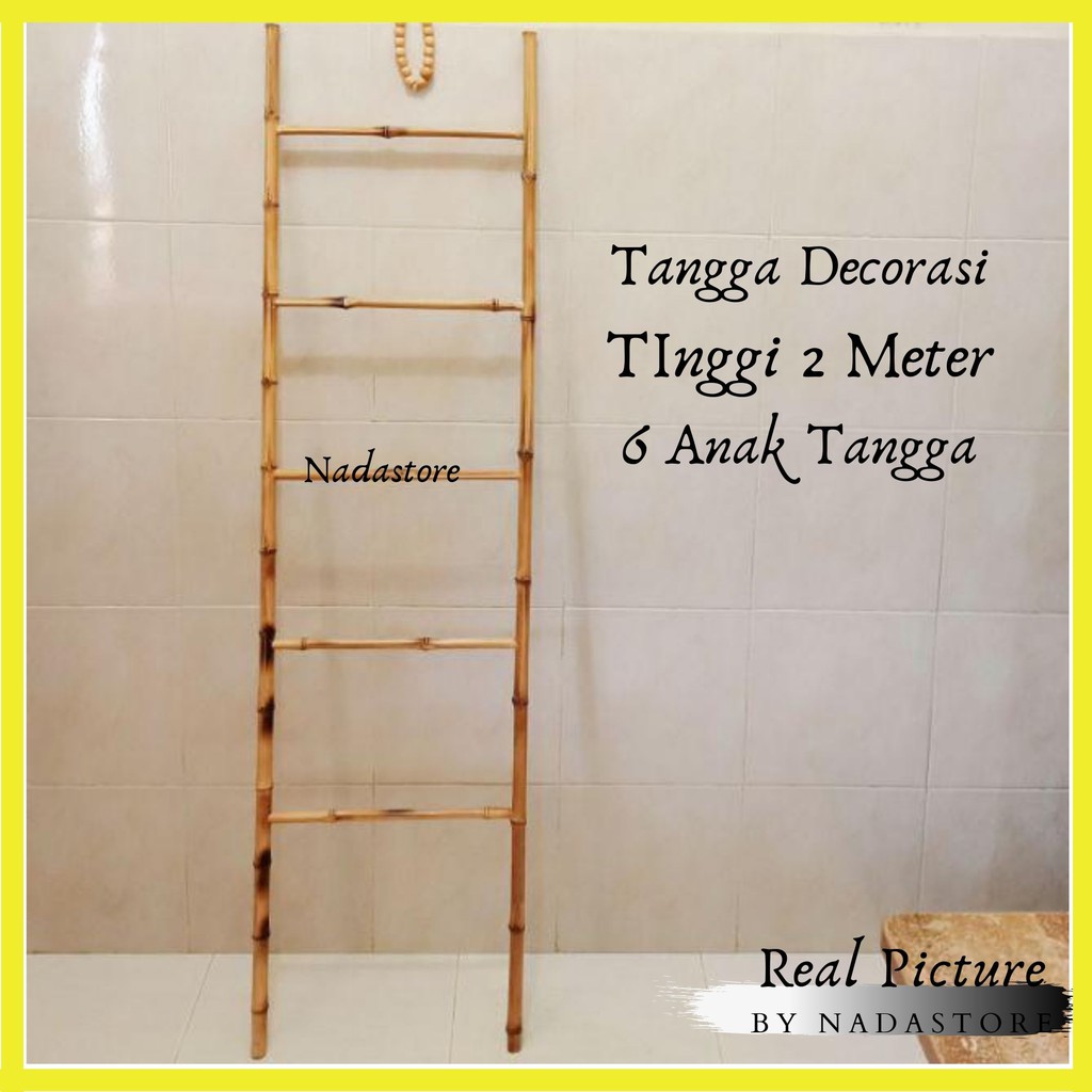 NEW! Tangga Hiasan / Bambbo Ladder Craft / Tangga dekorasi /  Tinggi 2 meter Tertinggi / Tangga Hias