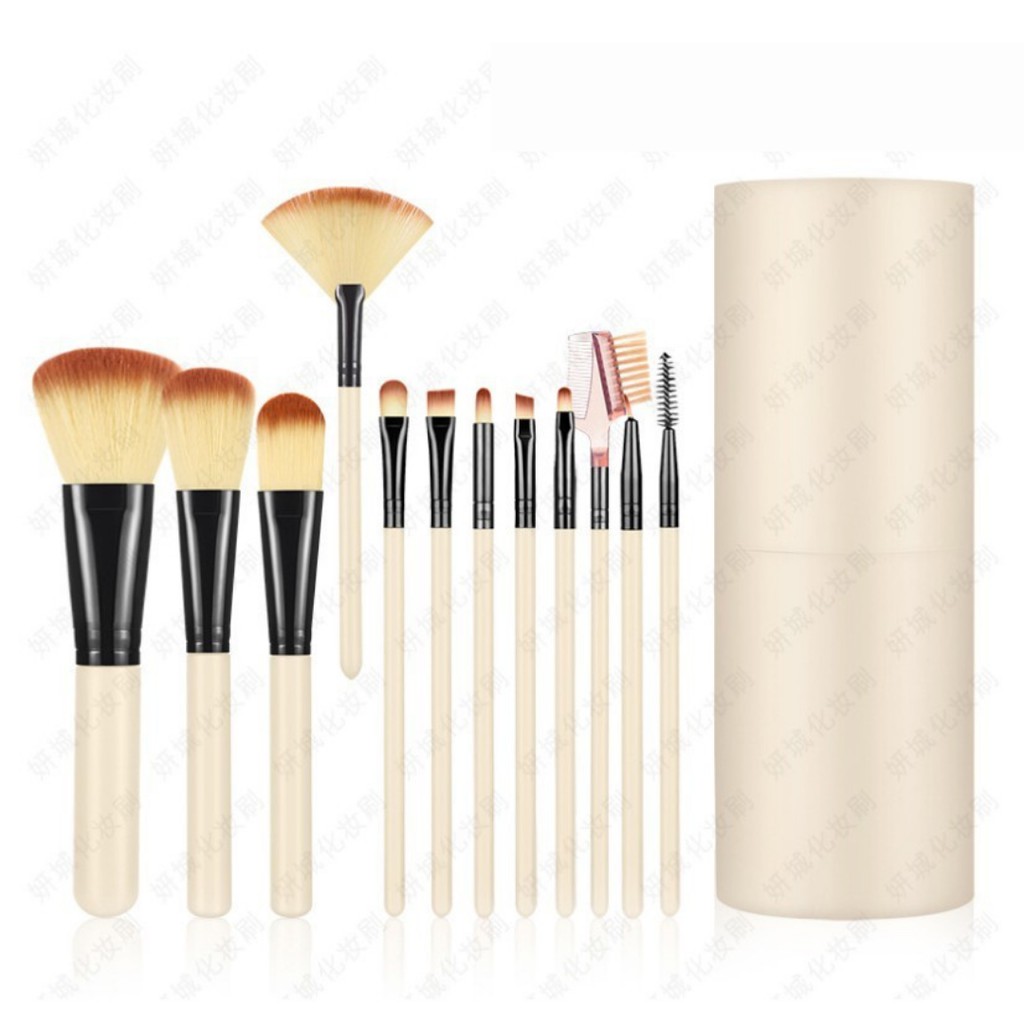 ALAT MAKE UP 12 KUAS / PREMIUM MAKE UP TOOLS / BRUSH KOSMETIK / BRUSH MAKE UP SET / SET KUAS MAKEUP