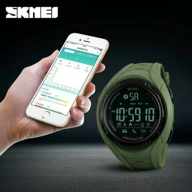 SMART WATCH SKMEI 1316 BLUETOOTH PEDOMETER WATERPROOF 50M