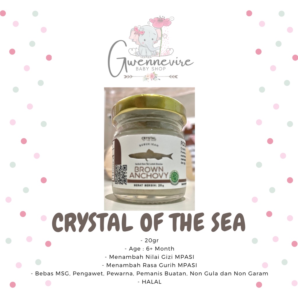 CRYSTAL OF THE SEA - Brown Anchovy CRYSTAL OF THE SEA  / Serbuk Ikan Teri / Bubuk Ikan Teri / Kaldu 