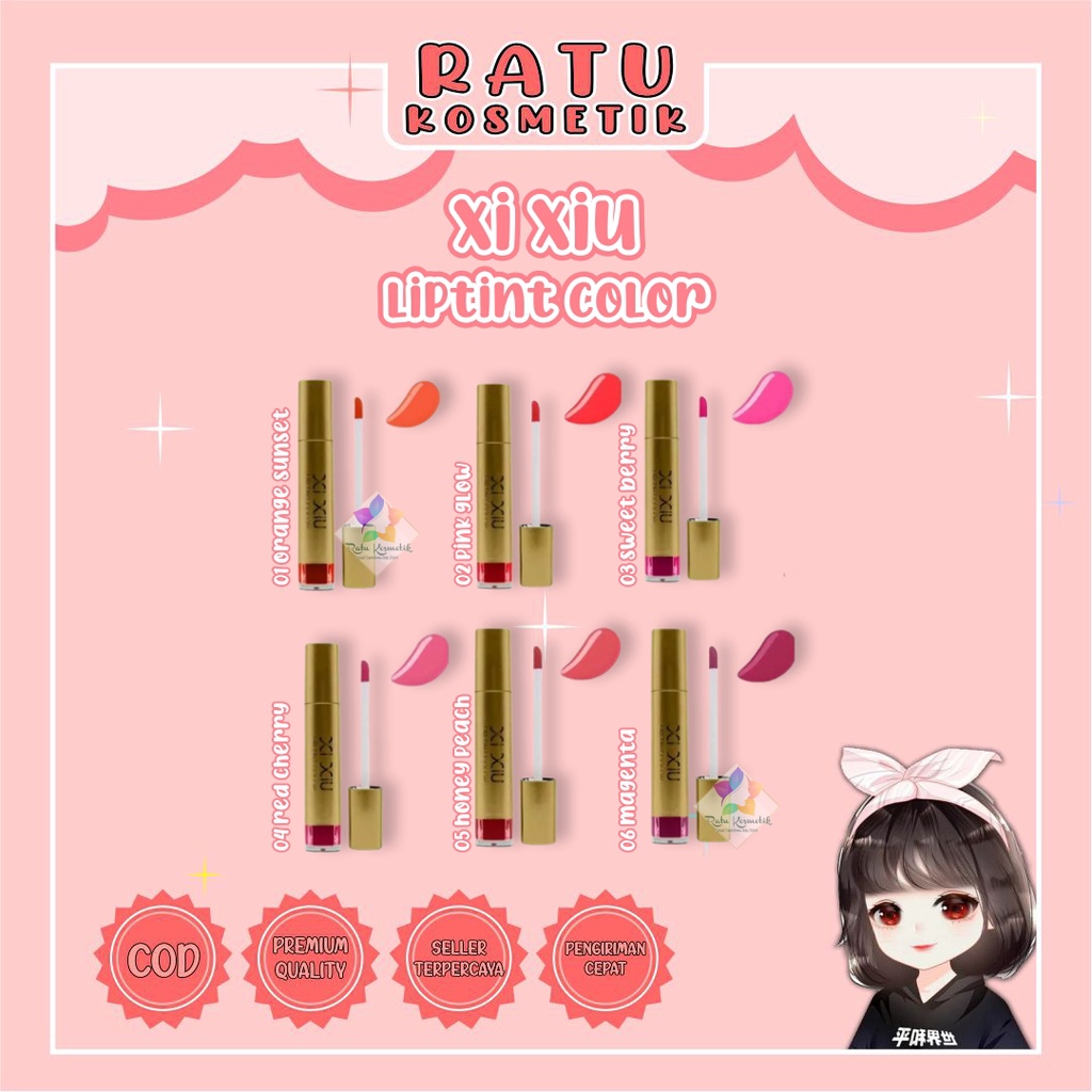 ❤ RATU ❤ Xi Xiu Lip Tint Color / Liptin BPOM✔️