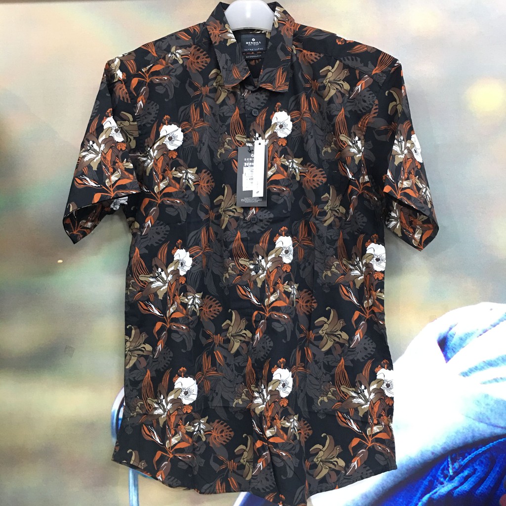 Benhill / Kemeja Printing Pria Lengan Pendek