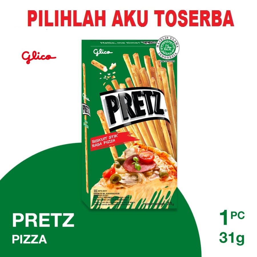 Glico PRETZ PIZZA - (HARGA PER BOX)