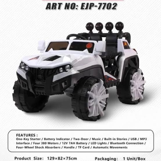 Mainan mobil aki ejp 7702 monster utv