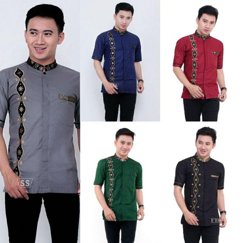 NEW ARRIVAL DISTRO BATIK PRIA BORDIR SOGAN HRB026 BATIKAF NOTOARTO BATIK IPNU-IPPNU HEM PRIA Bel