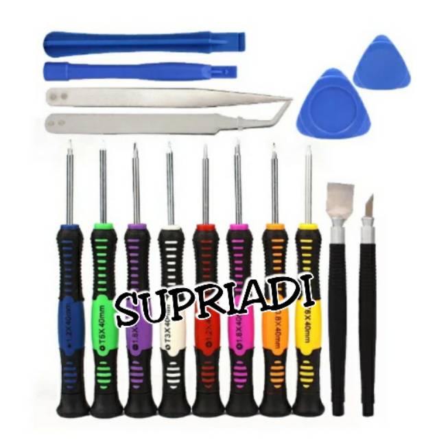 OBENG SET KAISI ALAT BUKA HANDPHONE ANDROID IPHONE SAMSUNG GANTI BATERAI TANAM OBENG SPARE PART