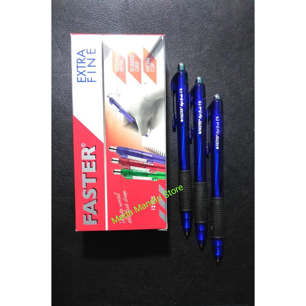 

Pulpen Faster C6 Biru Hitam