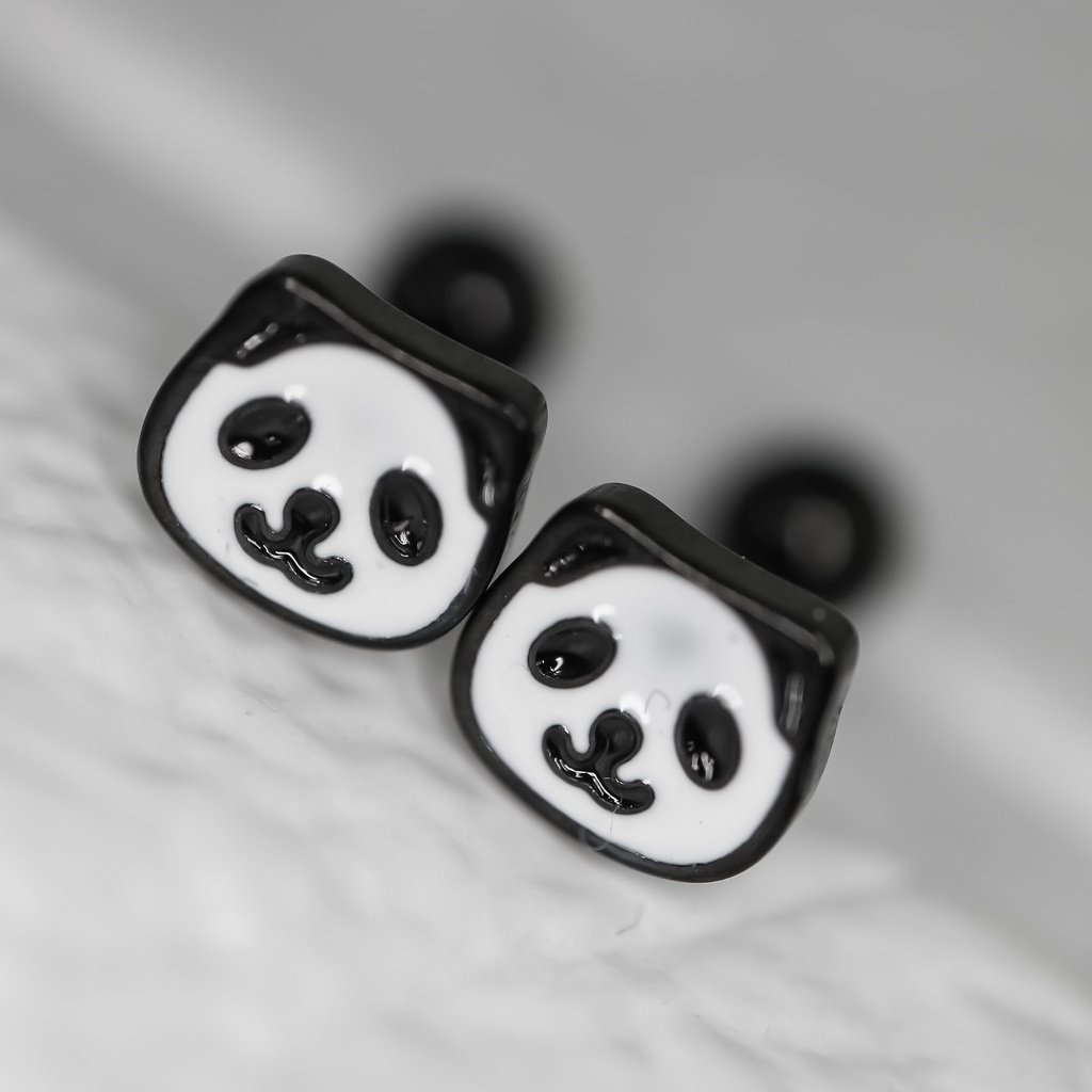 Anting baut panda titanium korea anti karat