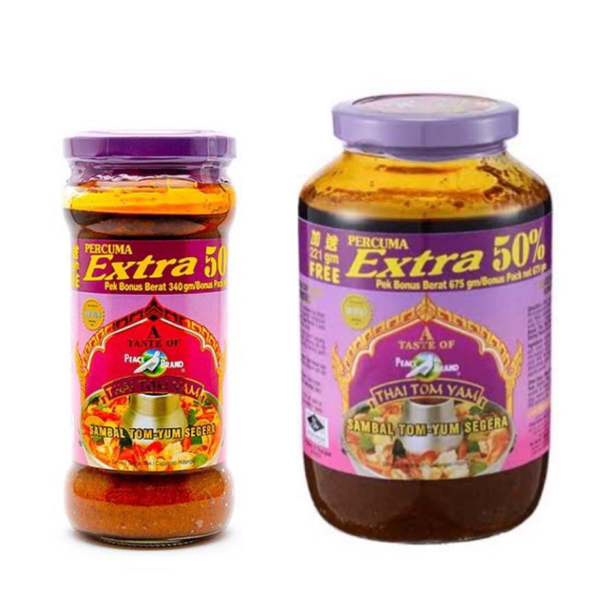 

Peace Brand Thai Tom Yam Sambal Tomyum Segera 227g - 454g Thailand/ Import