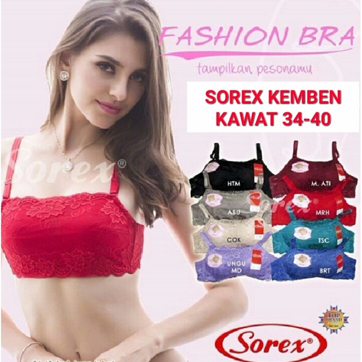 promo BRA SOREX KEMBEN KAWAT 34 40 murah kualitas bagus