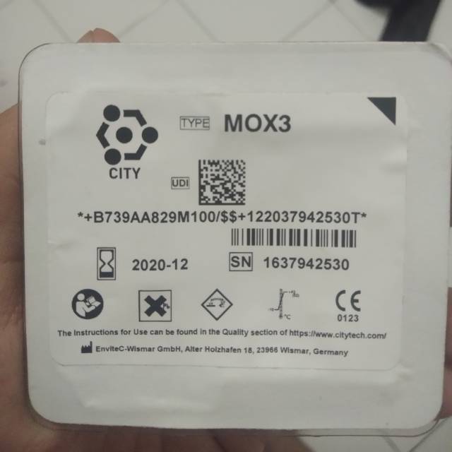 mox3 oksigen sensor for ventillator dan anasthesi