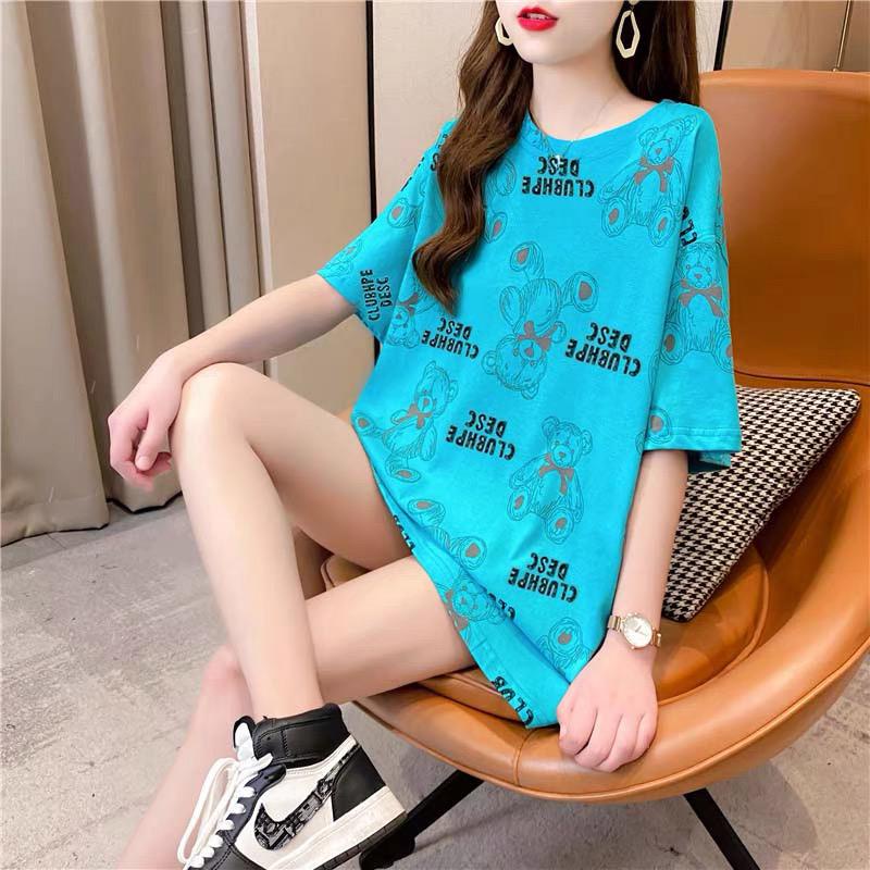 Overtee Tshirt Oversize Wanita Motif Bear Deschpe - 100% Import