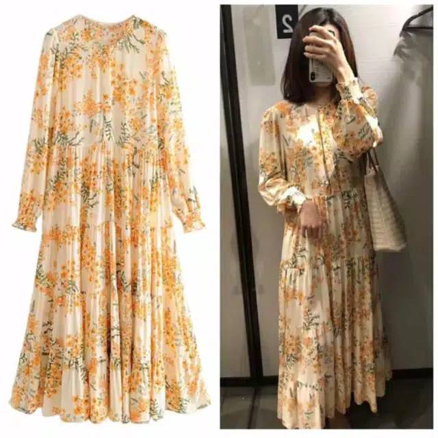 DRESS ZARA KUNING / ZARA NAGITA KUNING