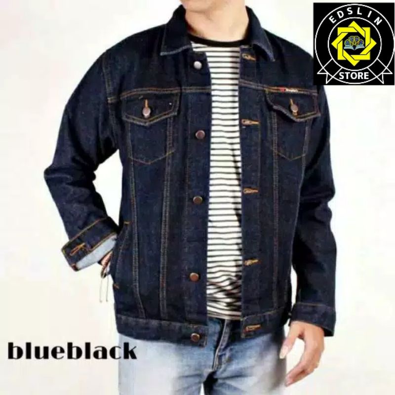 Jaket Jeans Lengan Panjang Pria Jaket Jeans Destro Pria Size:M-XXL
