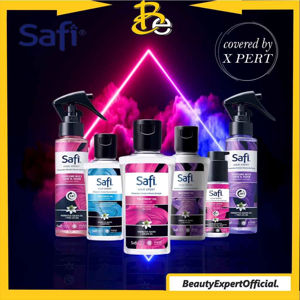 ⭐️ Beauty Expert ⭐️ Safi Hair Xpert - Hijab &amp; Hair Perfume Mist  Treatment Oil  Repair Serum SERIES