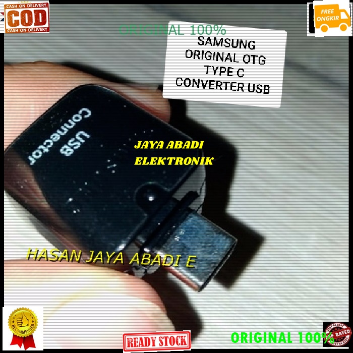 J69 ORIGINAL SAMSUNG OTG USB TYPE C TIPEC JEK JACK KONEKTOR ADAPTER HP MULTI CONVERTER PENYAMBUNG FL