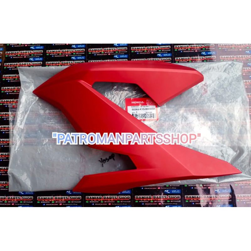 SHROUD L SAYAP KIRI TANGKI KUPINGAN TANGKI CB150R NEW V3 50265K15600MSR MERAH DOFF