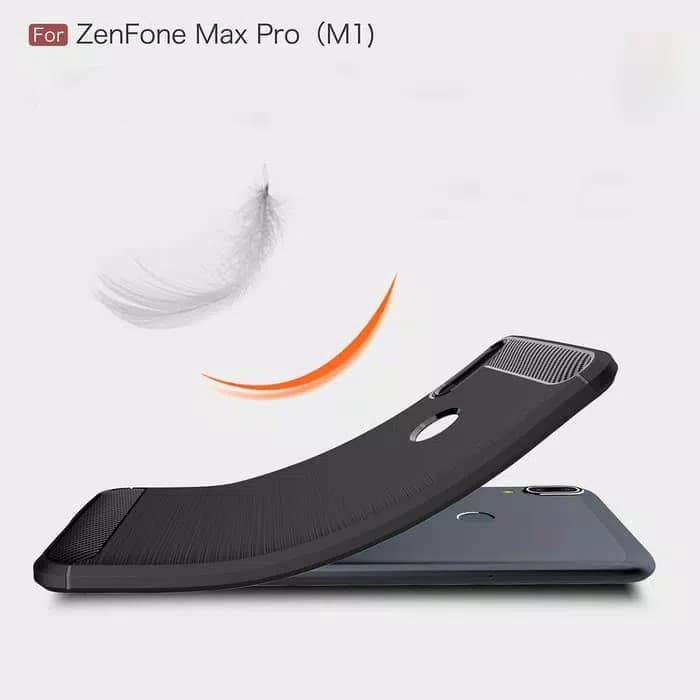 Silicon carbon fiber Asus zenfone max pro m1 soft case cover casing