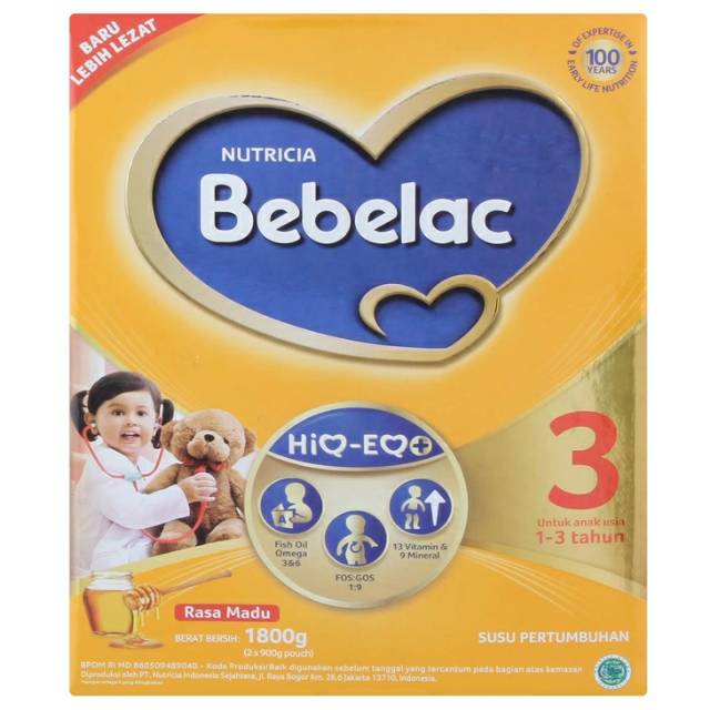 BEBELAC 3 / 4 HIQ EQ 1800gr VANILLA / MADU