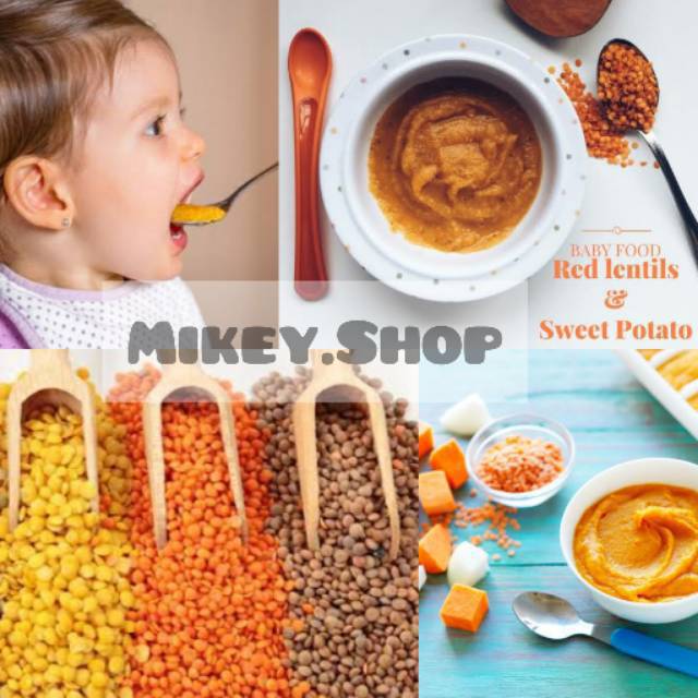 

New Lentil MPASI 50gr / 100gr Orange Yellow Brown Mix Tricolor