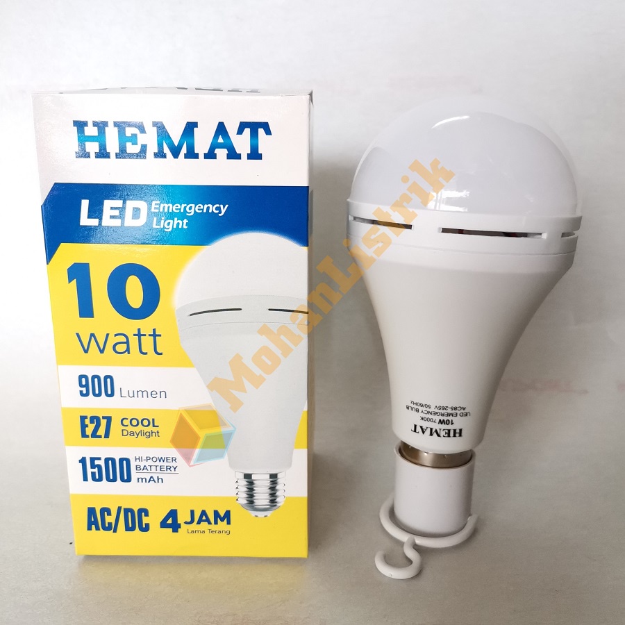 Lampu LED Magic AC/DC Emergency HEMAT 10W 10Watt Bohlam Led Emergency 10W