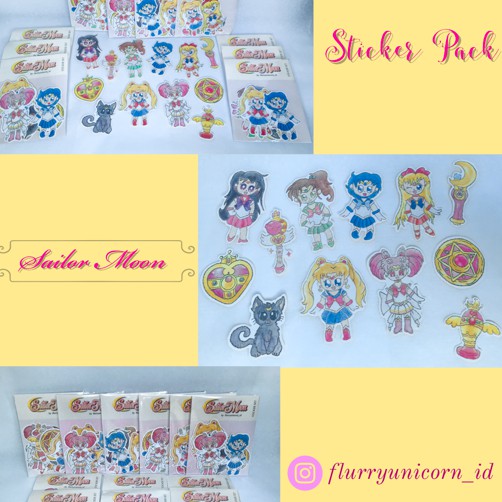 

STICKER PACK SAILOR MOON / STICKER DECO / STICKER SET by flurryunicorn_id