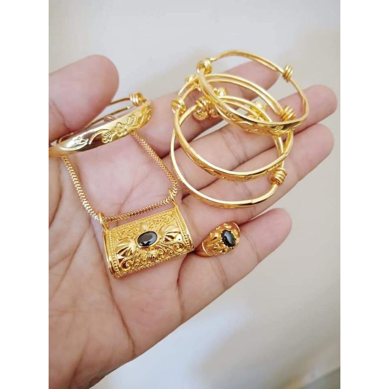 Set gelang dan blandong bayi 3 bulanan xuping