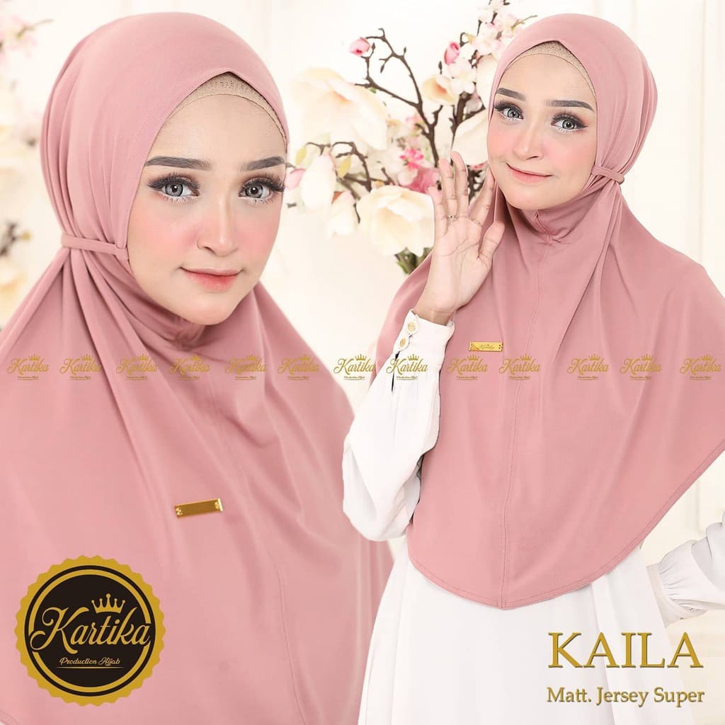 hijab instan BERGO NON PAD KAILA BY.KARTIKA HIJAB