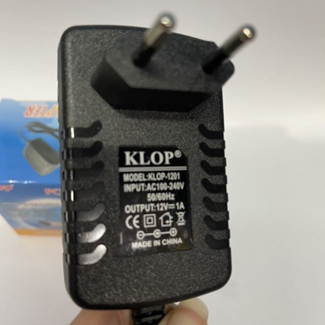 ADAPTOR 12 Volt 1 Ampere klop 2 pin besar dan kecil jack T