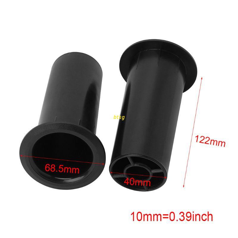 btsg 2PCS Speaker Port Tube Bass Reflex Vent Ventilation Connector 4-8&quot; 50x122mm Subwoofer Woofer Box Accessories