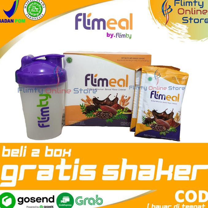 

Sale 2 Box FLIMEAL Meal Replacement by Flimty - minuman diet rasa coklat